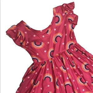 Girl’s DotDotSmile Empire Dress 2T w/ Rainbows NWT